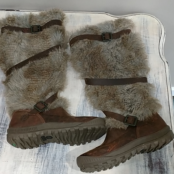 Timberland Earthkeepers Faux Fur tall boots